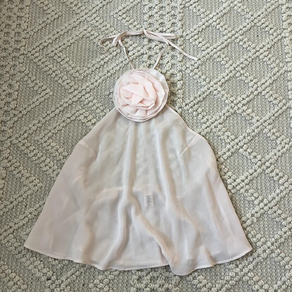 Victoria's Secret Sheer Chiffon Halter Blouse